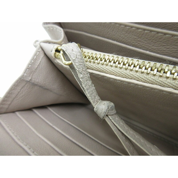 Chloe Drew Round Zip Long Wallet Brown Leather - Picture 11 of 12